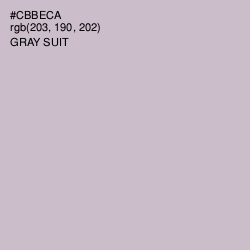 #CBBECA - Gray Suit Color Image